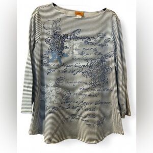 Ruby Rd. Striped Long Sleeve Top